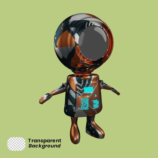 Illustratore 3d astronot cibi