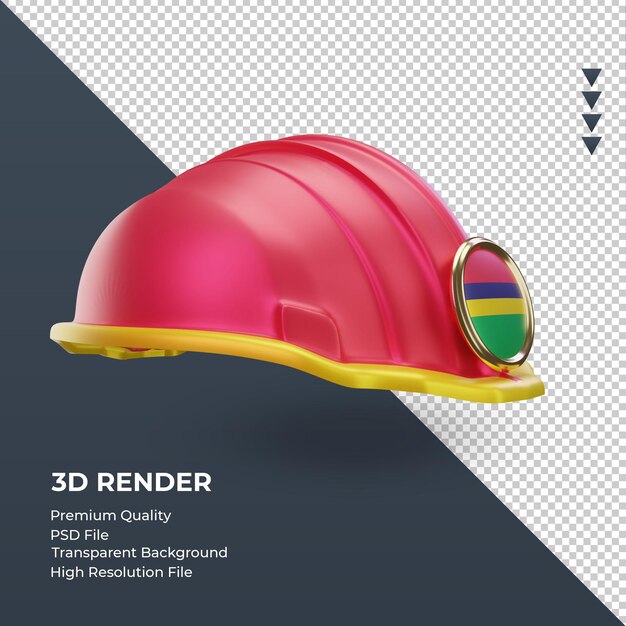 3d-ingenieur mauritius vlag weergave linker weergave