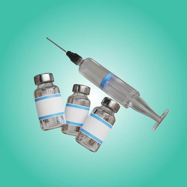 PSD 3d injection and vaccine bottle