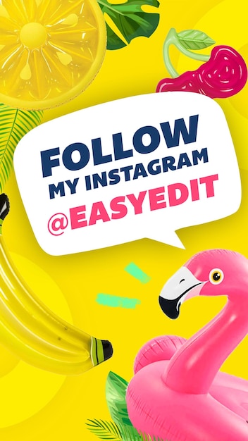 3d insta banner post design duck