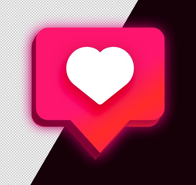 3D Instagram-achtig pictogram