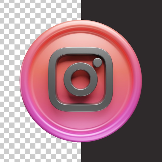 3d логотип instagram