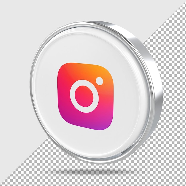 PSD 3d instagram-pictogram sociale media