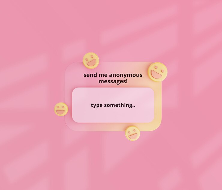 3D instagram question mockup