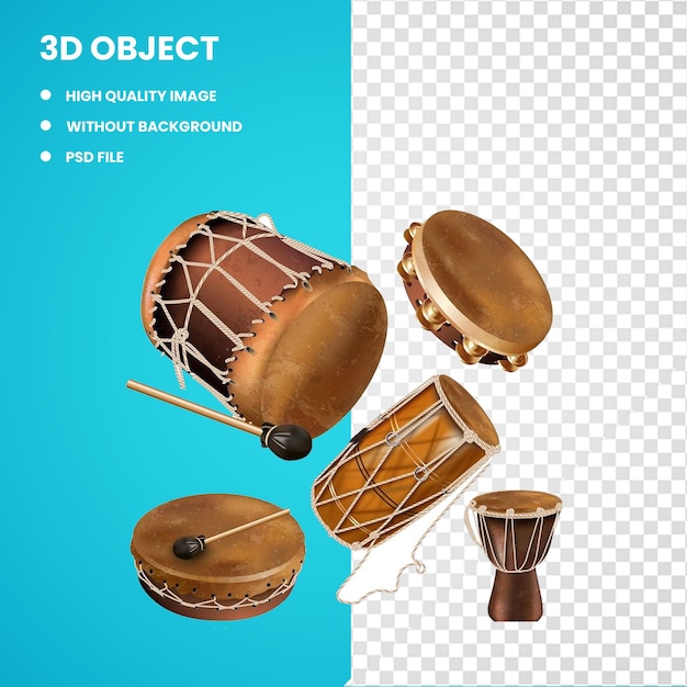 3d Instrument Muzyczny Percussion Goblet Drum