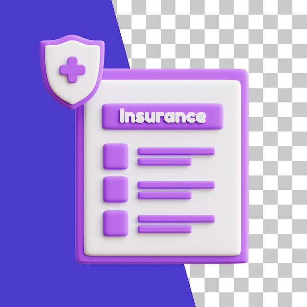 PSD 3d insurance icon