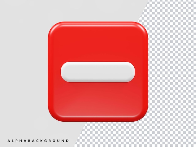 PSD 3d interface icon render