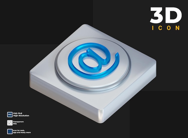 PSD 3d internet document icon