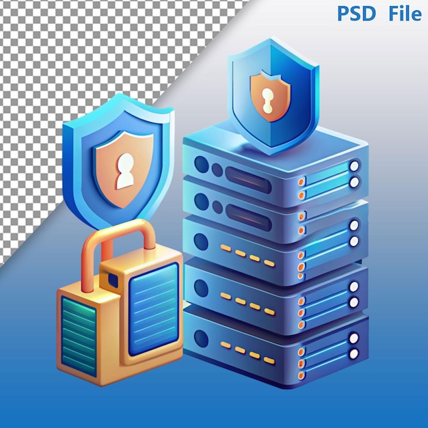 PSD 3d internet security badge