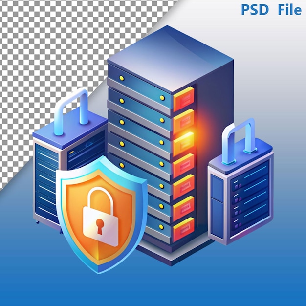 PSD 3d internet security badge