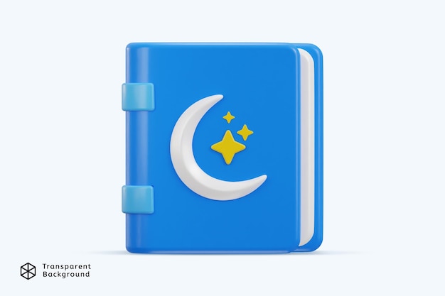 3d islamic holy book icon