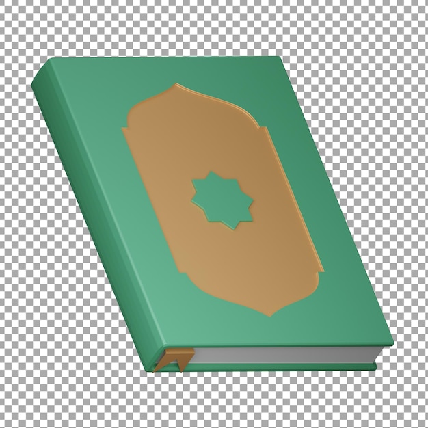 3d islamic quran book illustration