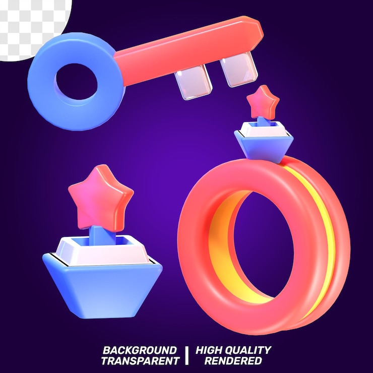 PSD 3d изолированная значка иллюстрация игровое оружие
