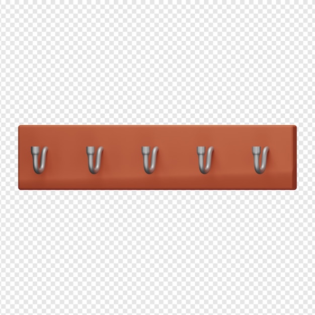 3d isolated render of clothes hanger icon psd