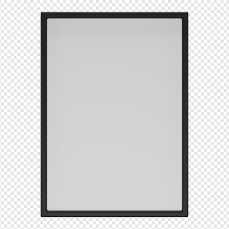 PSD 3d isolated render of frame icon psd