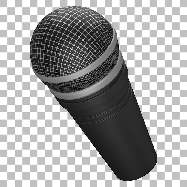 PSD 3d изолированный рендеринг значка микрофона psd