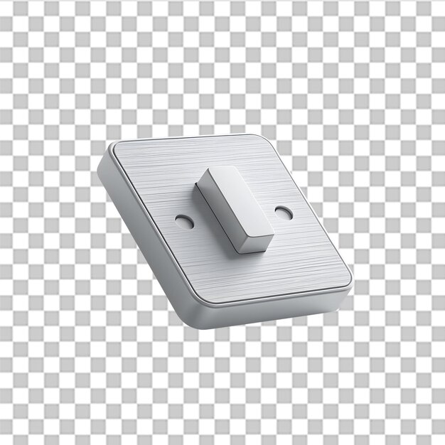3d isolated render of toggle icon psd on a clean white background for interface design