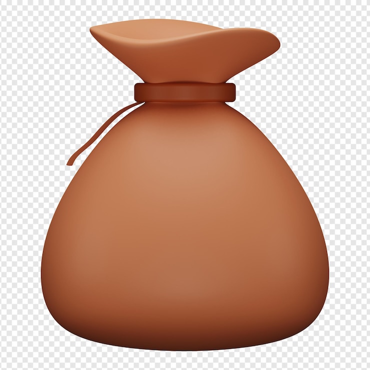 PSD 3d 孤立渲染的袋子图标 psd