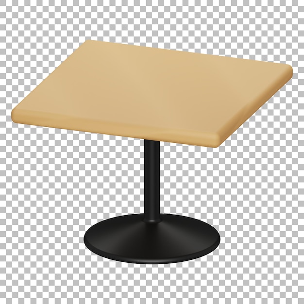 3d isolated render of table icon psd