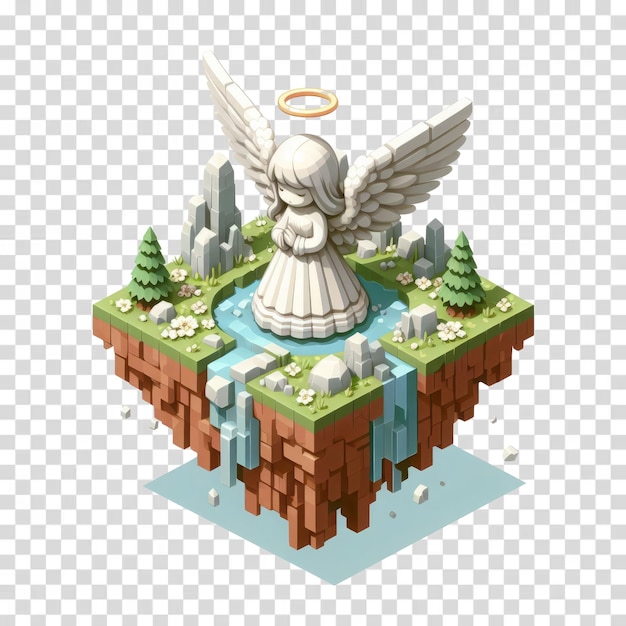 PSD 3d isometric angel land