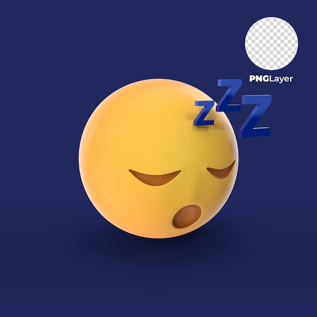 3d Izolowane Emoji Renderowania Z Przezroczystym Tłem