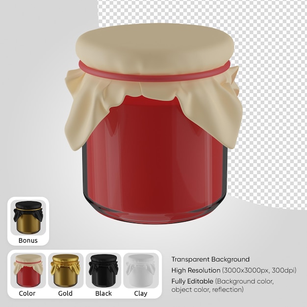 3d jam jar