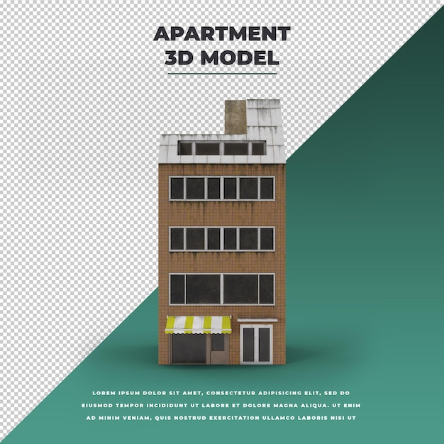 3d japanase style city building model