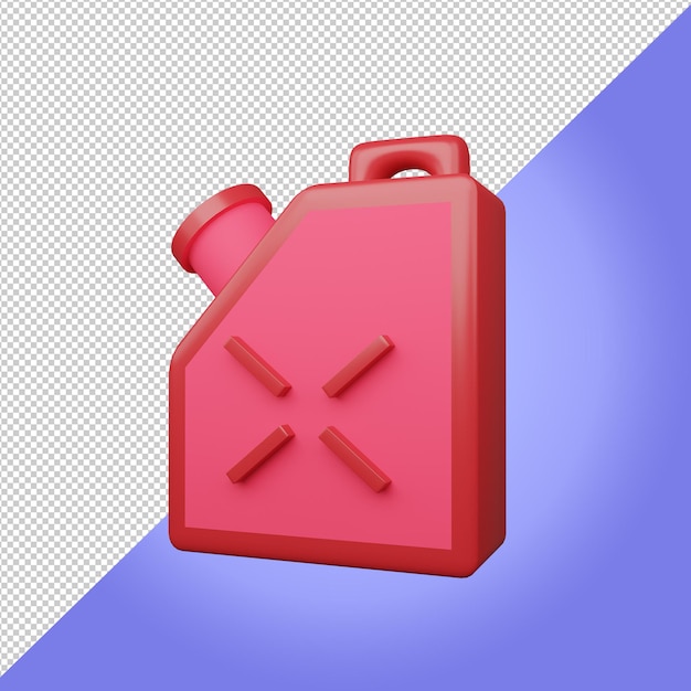 PSD 3d jerry can icon for car