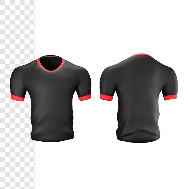 PSD 3d jersey front and back