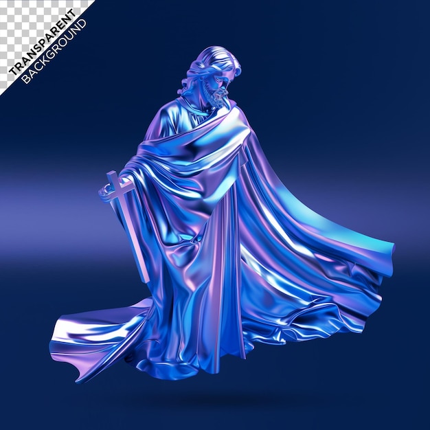 PSD 3d jesus holographic statue