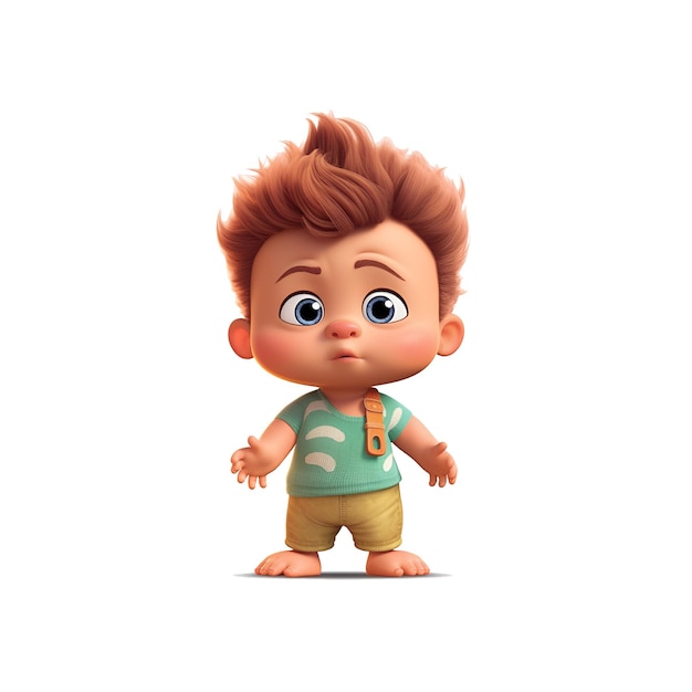 3d jongen cartoon icoon