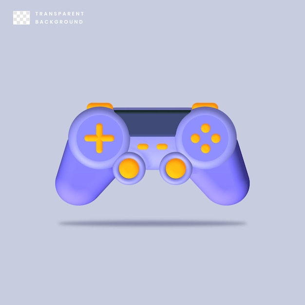 PSD 3d-joystick-gamepad voor gameconsole