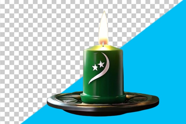 3d-kaarsontwerp met pakistaanse vlag