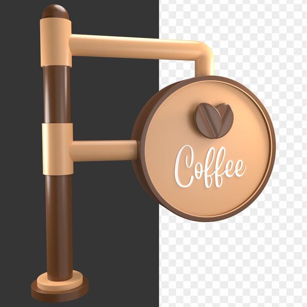 3D Kaffebutikkikon