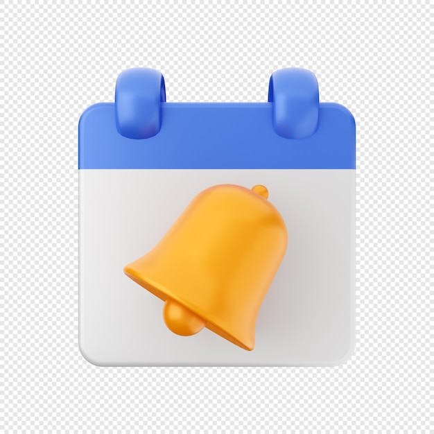 3D Kalender Datum En Tijd Pictogram Illustratie