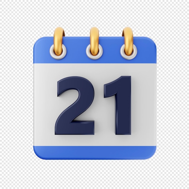 3D kalender datum gebeurtenis pictogram illustratie renderen