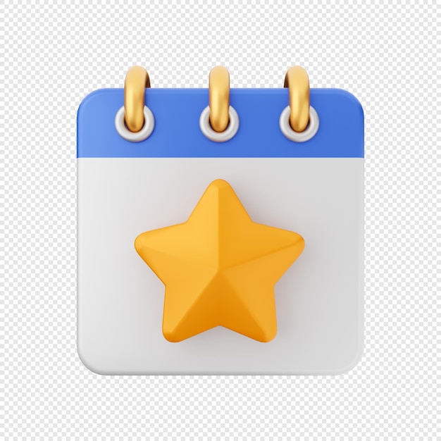 3D kalender datum schema pictogram illustratie
