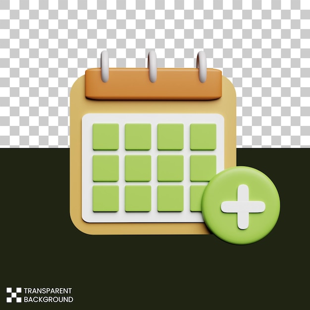 3d kalender evenement schema illustratie