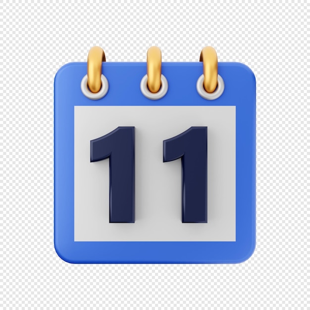 3D kalender pictogram datum schema illustratie