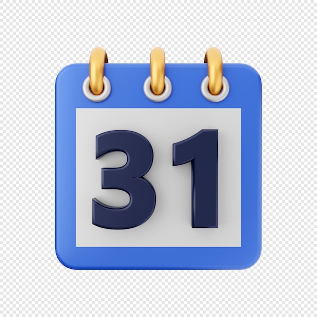 3D kalender pictogram datum schema illustratie