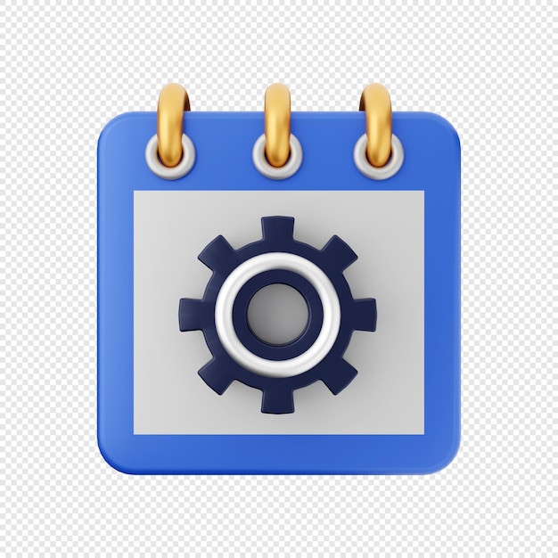 3d kalender pictogram datum schema illustratie