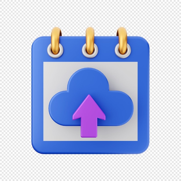 3d kalender pictogram datum schema illustratie