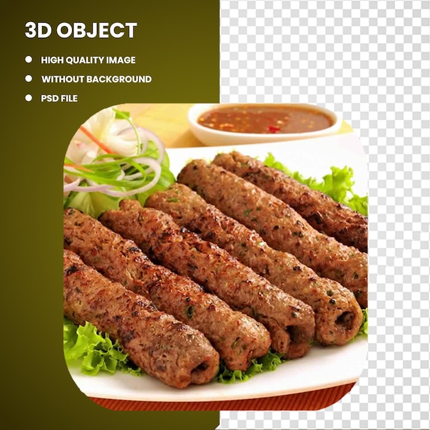 3d Kebab Tandoori курица Курица тикка Индийская кухня кулинарная еда