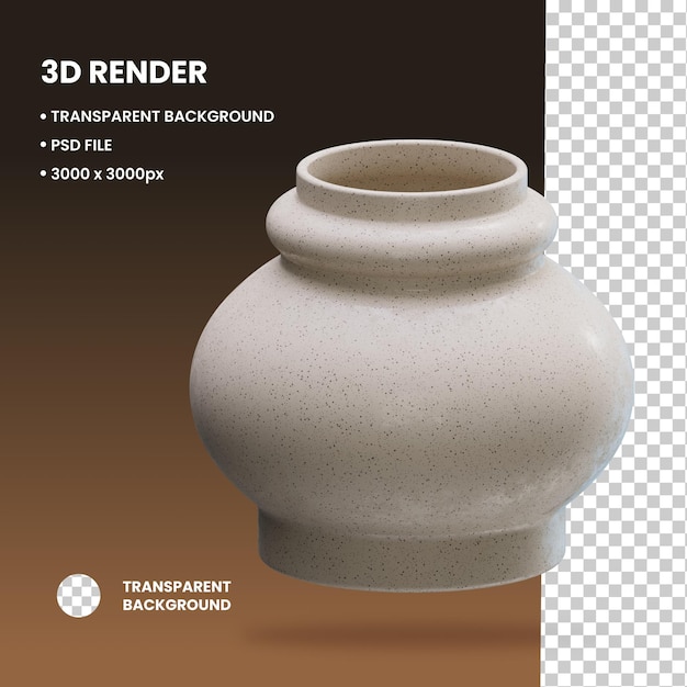 3D-keramische pot