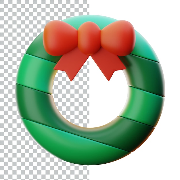3d kerst 3d icon rendering ontwerp illustratie