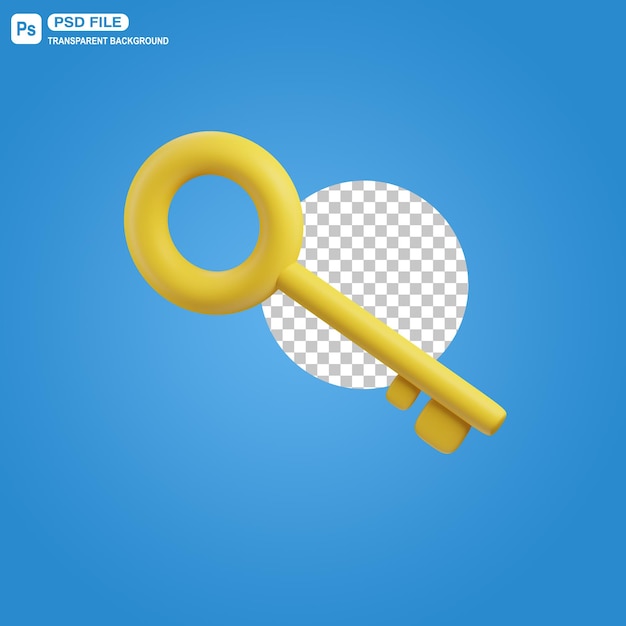 3D Key Illustration