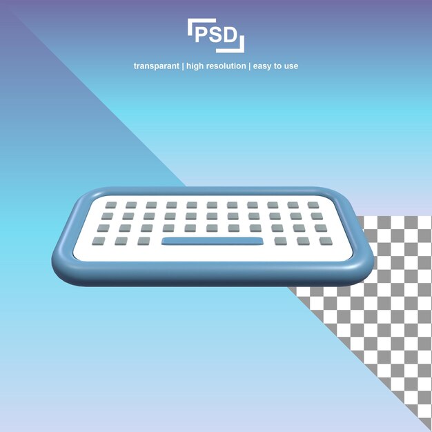 PSD 3d клавиатура