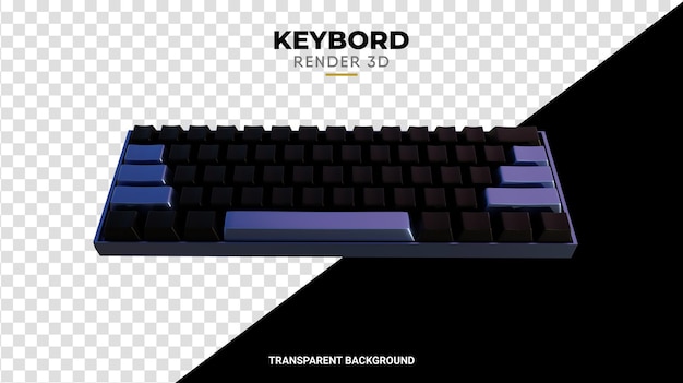 3d keybord dark and pink texture hign quality render