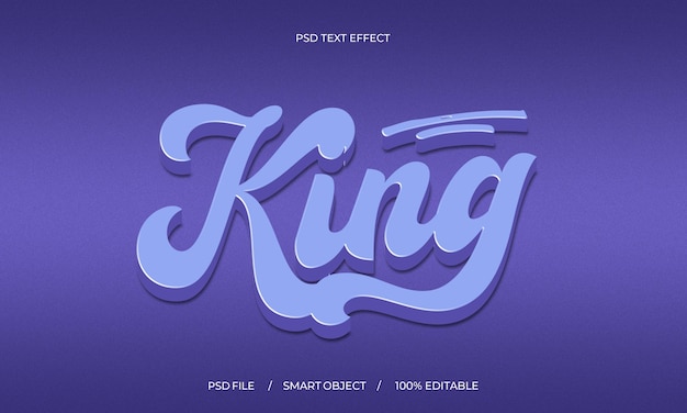 PSD 3d-king-teksteffect