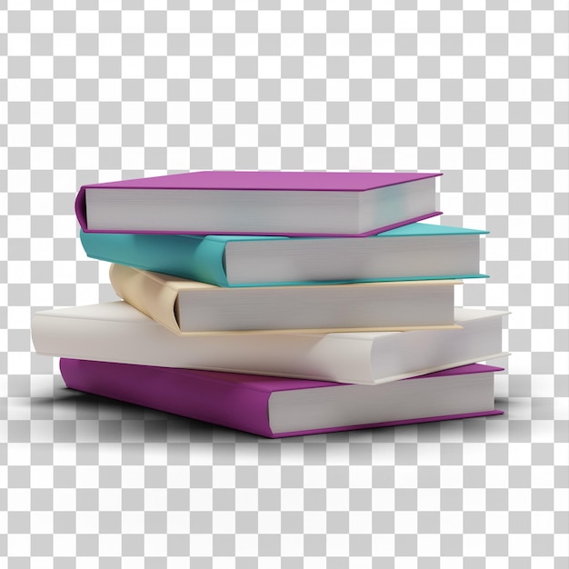 3D kleurrijke boeken